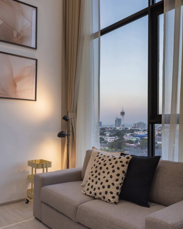 picture 💮Condo For Rent Origin Plug & Play E22 Station close to BTS sailuat Duplex room Lease 16000- - 3/13