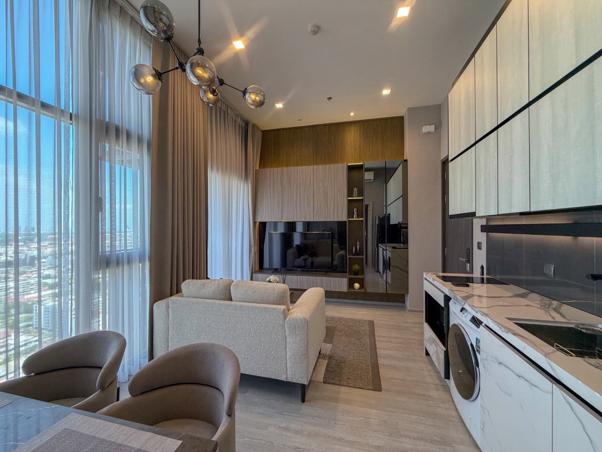 รูป Condo for RENT/SALE  : The Line Sukhumvit 101  𝐒𝐢𝐳𝐞 :   33 sqm.  𝐓𝐲𝐩𝐞 :  1 Bed 1 Bath /Corner room/ River View  / Balcony  23rd   - รูปที่ 1/6