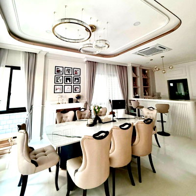 Houses for rent Pradist Manutham Road : The City Ekamai - Ladprao house for rent 4 bed 4 bath with full furnished 