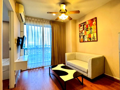 เช่าคอนโด สนามบินสุวรรณภูมิ : 📣 Airlink Residence คอนโดห้องมุม 2 ห้องนอน พร้อมอยู่ | ลาดกระบัง ใกล้สนามบิน ✈️  💰 ค่าเช่า 12,500 บาท/เดือน