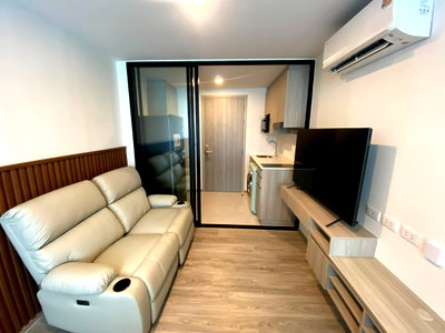 คอนโดให้เช่า : Condo for RENT : Origin Play Sri Udom Station ** เลี้ยงสัตว์ได้** 27.29 sqm.  1 Bed 1 Bath   𝐅𝐥𝐨𝐨𝐫 :  7th  Building : D  Fully furnished