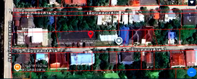 ที่ดิน รร.ฤทธิยะวรรณาลัย 2 : ขายด่วน! ที่ดินทำเลทอง ซอยเลียบคลองสาม 1 (ลำลูกกา -ปทุมธานี)