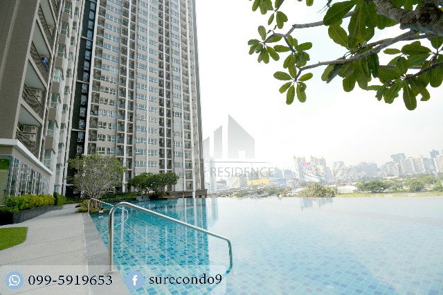 รูป 9048♛เช่า 1 ห้องนอน♙ศุภาลัย เวอเรนด้า พระราม 9♜MRT พระราม 9∞099-5919653,065-9423251🜲Line@sureresidence - รูปที่ 15/17