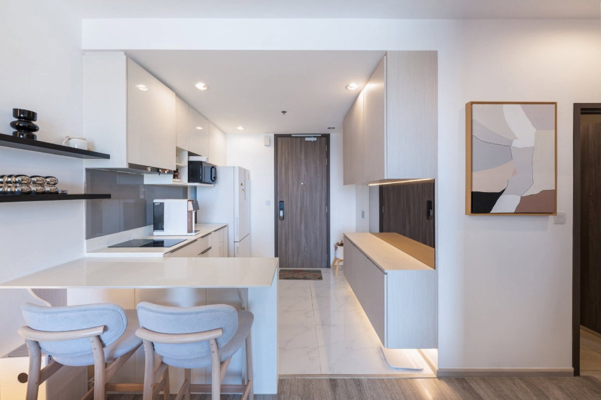 รูป (BB113) ปล่อยเช่า Condo  Ideo Mobi Sukhumvit 66 ห้องสวยแต่งครบ เดินทางสะดวก - รูปที่ 4/20