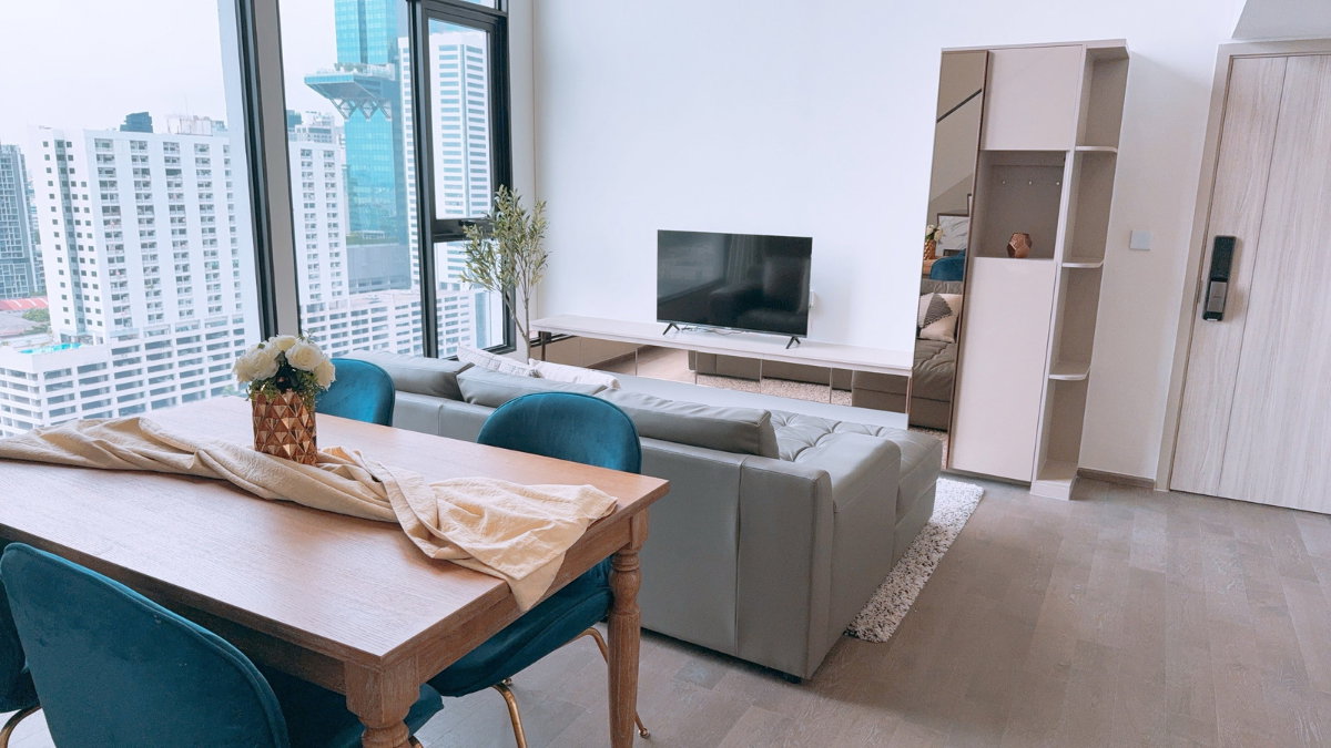 รูป 🔥 Rare Duplex! ปล่อยเช่าห้องหรูใจกลางเมือง ✨ PARK ORIGIN RATCHATHEWI 3 ห้องนอน 2 ห้องน้ำ ขนาด 81.86 ตร.ม. 🌟 ชั้น 24 วิวเมืองสวย พร้อมเข้าอยู่ - รูปที่ 5/14