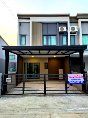Townhouses for rent Bangkok University : 🏡 Townhome for rent with full furniture | [Grand Pleno Project Phahon-Vibhavadi/near Future Park Rangsit] | Parking | Ready to move in