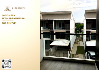 Townhouses for rent Sukhonthasawat Road : Townhouse for rent 📍 Landmark Ekamai-Ramindra 📍 3 bedrooms, 4 bathrooms, fully furnished and equipped with appliances.