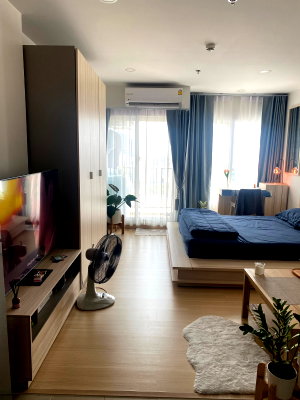 Condos for rent : PFD-08543 Condo for rent Supalai Veranda Ramkhamhaeng  beautiful room, city view, good location on the main road, near MRT Lam Sali Intersection 🏙️✨