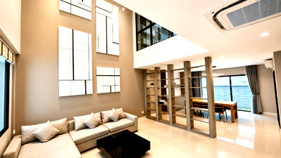 Townhouses for rent Bangkok : Modern-style house for rent at Nirvana Define, Srinakarin Rama 9