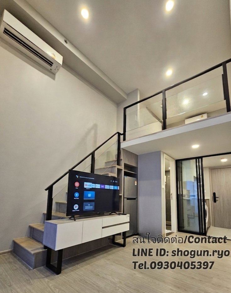 รูป คอนโด duplex ออริจินปลั๊กแอนด์เพลย์ รามคำแหง 103 พท. 34 ตรม. เฟอร์ครบ ส่วนกลางหรู rooftop pool, gym - รูปที่ 2/19