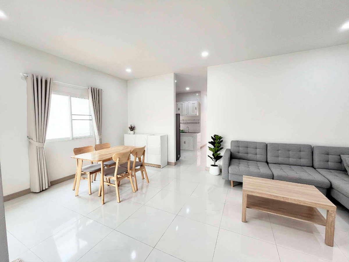 รูป บ้านเช่าสไตล์มินิมอล นอร์ดิก ทำเลหางดง พื้นที่ใช้สอย 90 ตร.ม.   2 ห้องนอน  - รูปที่ 3/15