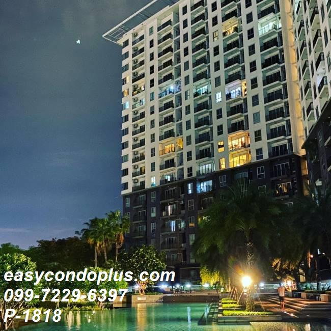 รูป P-1818 วิวสระว่ายน้ำ บรรยากาศดี • เดอะ พาร์คแลนด์ ศรีนครินทร์ เลคไซด์ • ใกล้ MRT ศรีลาซาล 9,500 บาท | Line Id: @easycondoplus | 099-229-6397 - รูปที่ 11/12