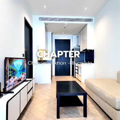 คอนโดให้เช่า : 🏙️ ให้เช่าคอนโด Chapter Charoennakhorn-Riverside คอนโดริมน้ำ วิว Asiatique สุดโรแมนติก 🌉 Line: @steadfastre