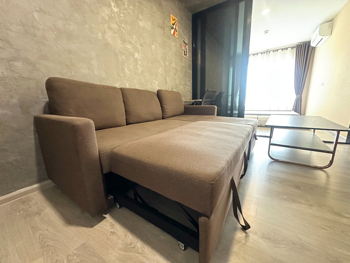 รูป 🔥2 ปีลดได้ / Sofa Bed ตัว L ปรับนอนได้ / ของครบมี ค.ซักผ้า/ไม่โดนแดดบ่าย 🔥 : ให้เช่าคอนโด The Origin Sukhumvit 105 ของครบ BTS แบริ่ง ซอย ลาซาล - รูปที่ 15/15