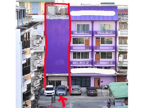 ขายอาคารพาณิชย์ / โฮมออฟฟิศ พหลโยธิน 69 สะพานใหม่ มองเห็นจาก BTS สายหยุด (N19) กั้น 10 ห้อง จอดรถ 2 คัน ราคาคุ้มค่า