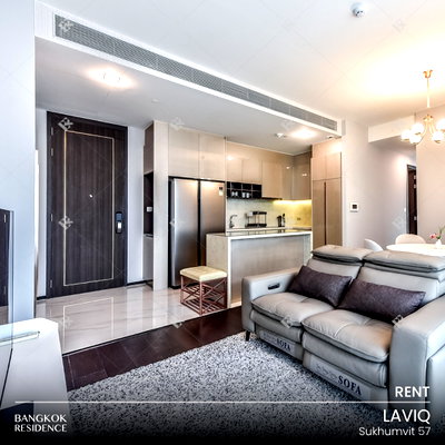 คอนโดให้เช่า : เช่าคอนโด 💎 Laviq Sukhumvit 57 2นอน 82ตร.ม. 77k 🌃 ยูนิตแต่งสวย ใกล้ BTS ทองหล่อ
