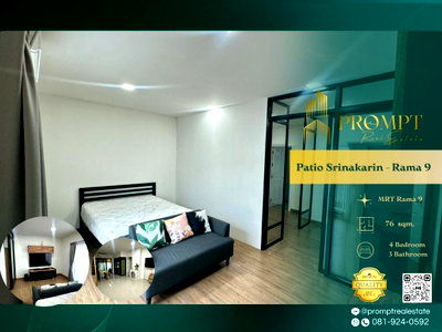 เช่าบ้านเดี่ยว กรุงเทพกรีฑา : OP02128 - Patio Srinakarin - Rama 9 : MRT Rama 9