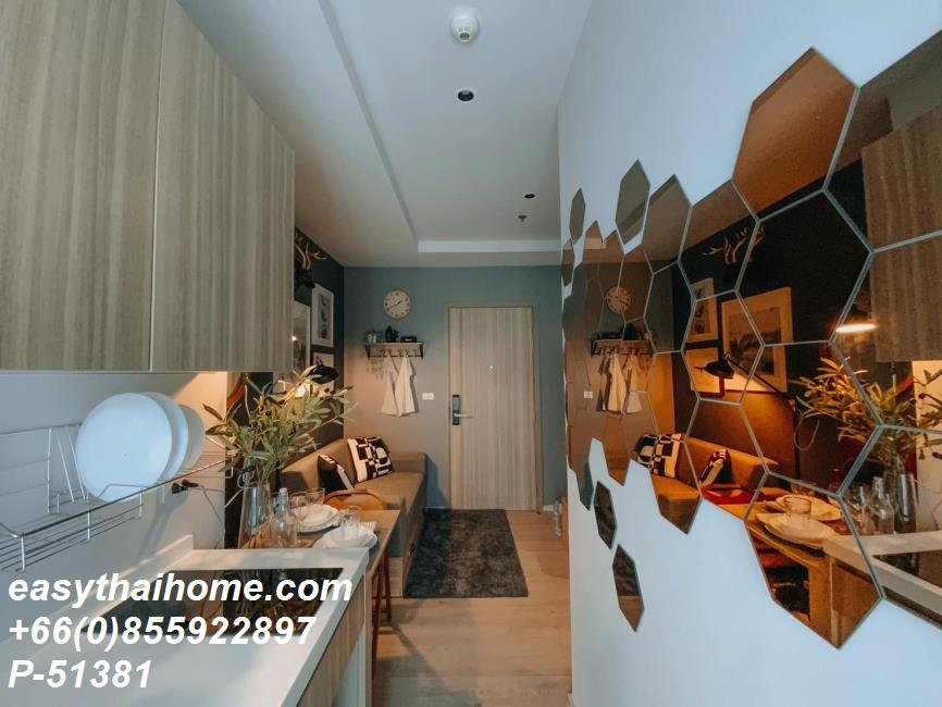 รูป P-51381 — เช่าคอนโดราคาถูก ห้องสวย ชั้น 12A Altitude Unicorn Sathorn - Tha Phra 1 นอน 1 น้ำ วิวสวน ใกล้ BTS ตลาดพลู 085-592-2897 Line: @easythaihome - รูปที่ 4/7