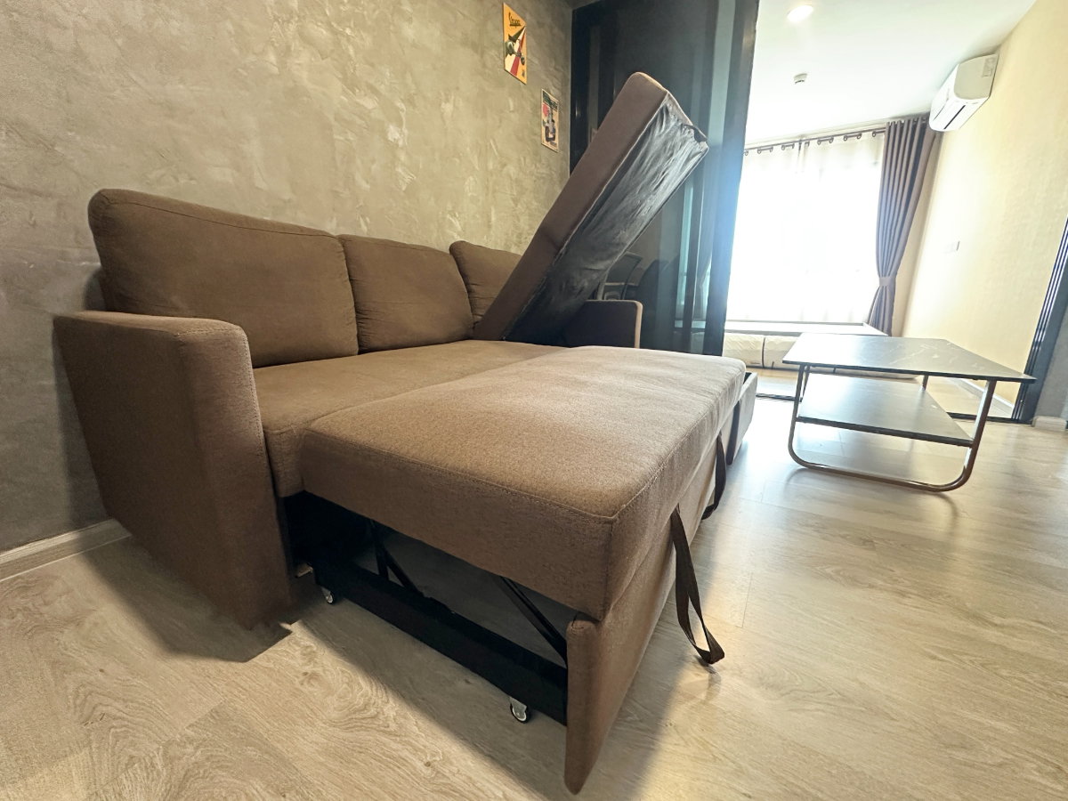 รูป 🔥2 ปีลดได้ / Sofa Bed ตัว L ปรับนอนได้ / ของครบมี ค.ซักผ้า/ไม่โดนแดดบ่าย 🔥 : ให้เช่าคอนโด The Origin Sukhumvit 105 ของครบ BTS แบริ่ง ซอย ลาซาล - รูปที่ 13/15