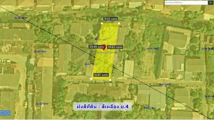 รูป ที่ดิเปล่า  รามอินทรา ซอย27  ทำเลดีมาก นัดชมแปลงที่ดิน  085-318-6868​คุณวา - รูปที่ 2/16