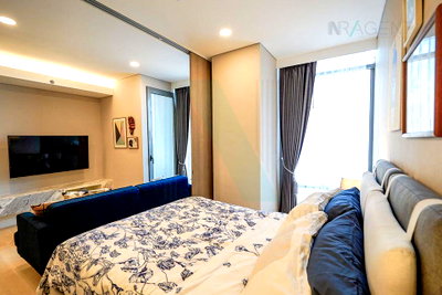 คอนโดให้เช่า : 🎉Special room!🎉 ให้เช่าคอนโด ไซมิส เอ๊กซ์คลูซีพ ควีนส์ อาคาร 1 ชั้น 17 1 ห้องนอน ขนาด 35.00 ตรม ใกล้ โรงเรียนอักษรานานาชาติ