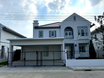 เช่าบ้านเดี่ยว เมกะ บางนา : MHR149 บ้านใหม่ติดคลับเฮาส์  หันทิศเหนือ เช่าบ้านเดี่ยวหรู Villaggio 3 ศรีนครินทร์-บางนา 75 ตร.ว. เฟอร์ครบพร้อมอยู่