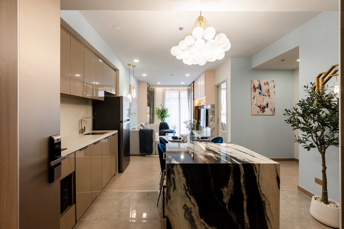 รูป 🔥 Rare Luxury Unit! ปล่อยเช่าห้องหรูใจกลาง New CBD ✨ One9Five Asoke - Rama 9 2 ห้องนอน 2 ห้องน้ำ ขนาด 74 ตร.ม. - รูปที่ 11/15