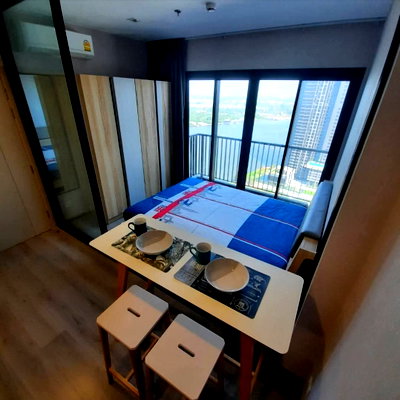 คอนโดให้เช่า : ให้เช่าคอนโด The Politan Rive ห้องสวย วิวแม่น้ำ เครื่องใช้ไฟฟ้าครบ