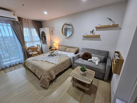 Condo for Rent: Supalai Veranda Sukhumvit 117, full furnishings, ready to move in. 17th fl., Close to BTS Puchao station (only 200 meters away)