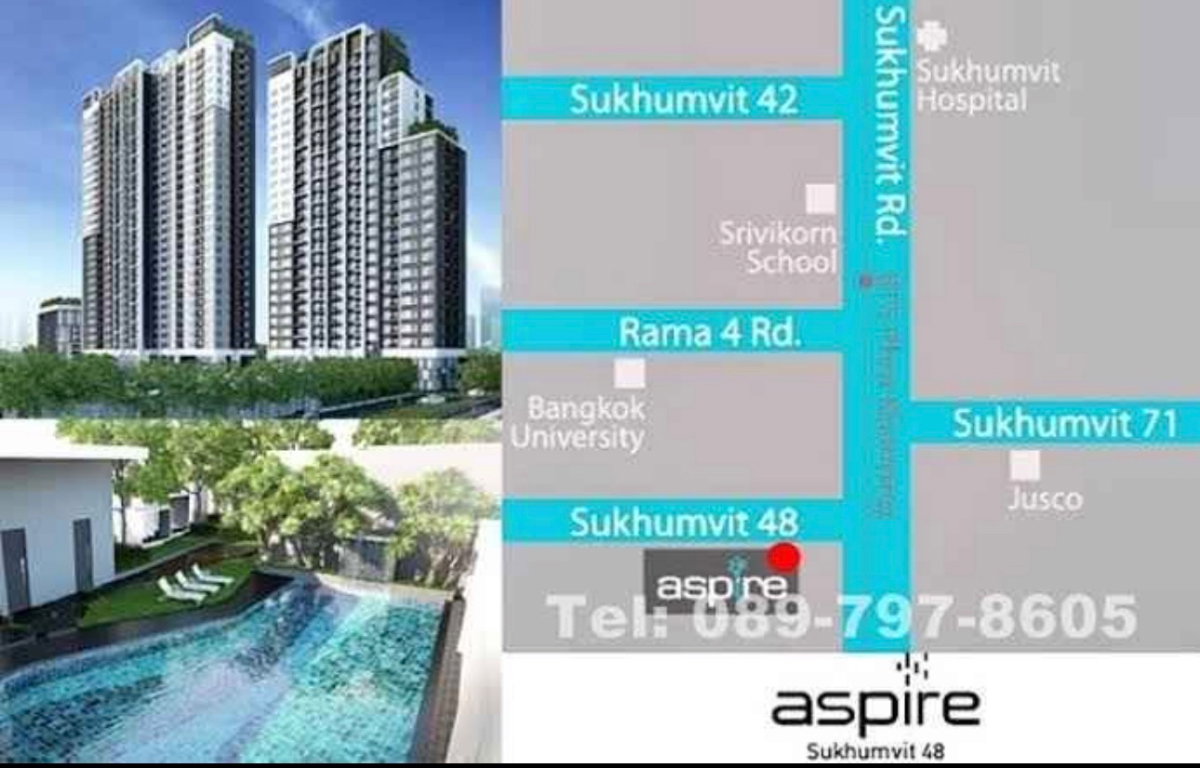 picture Special price: 12,000 🥰📌 Aspire Sukhumvit 48 BTS Phra Khanong Contact Line:katk03 - 14/14
