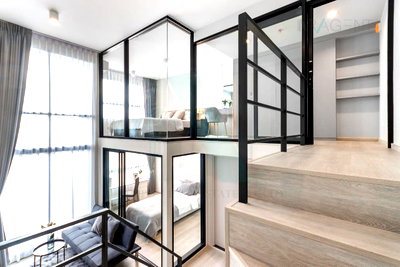 คอนโดให้เช่า : 🎉Special room!🎉 ให้เช่าคอนโด ไอดีโอ จรัญฯ 70 - ริเวอร์วิว อาคาร 1 ชั้น 33 Duplex 2 ห้องนอน ขนาด 51.00 ตรม ใกล้ โลตัส จรัญสนิทวงศ์
