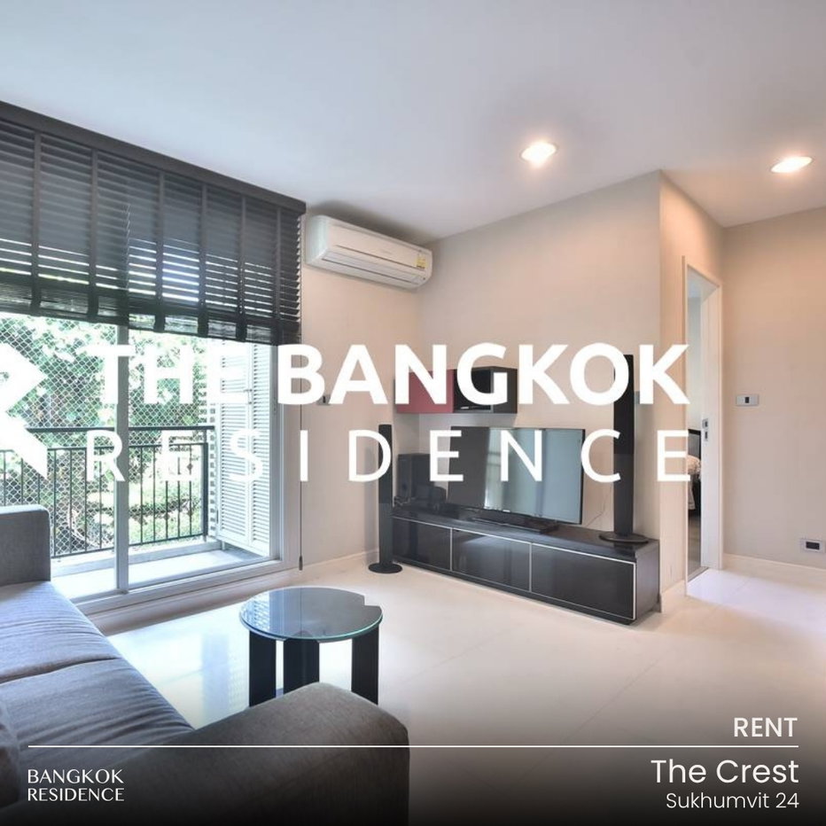 รูป เช่าคอนโด 🌃 The Crest Sukhumvit 24 1นอน 47ตรม 28k 💚 ยูนิตว่าง พร้อมนัดชม ใกล้ BTS พร้อมพงษ์  - รูปที่ 1/8