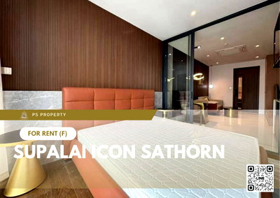 Condos for rent : For Rent 🔥 Supalai ICON Sathorn 🔥 Fully furnished with appliances, near BTS Chong Nonsi.
