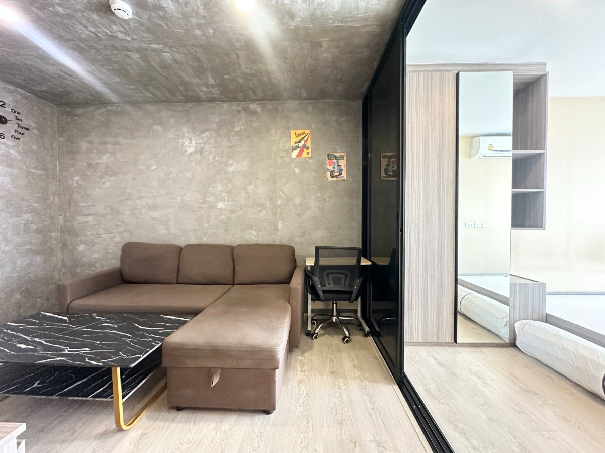 รูป 🔥2 ปีลดได้ / Sofa Bed ตัว L ปรับนอนได้ / ของครบมี ค.ซักผ้า/ไม่โดนแดดบ่าย 🔥 : ให้เช่าคอนโด The Origin Sukhumvit 105 ของครบ BTS แบริ่ง ซอย ลาซาล - รูปที่ 10/15