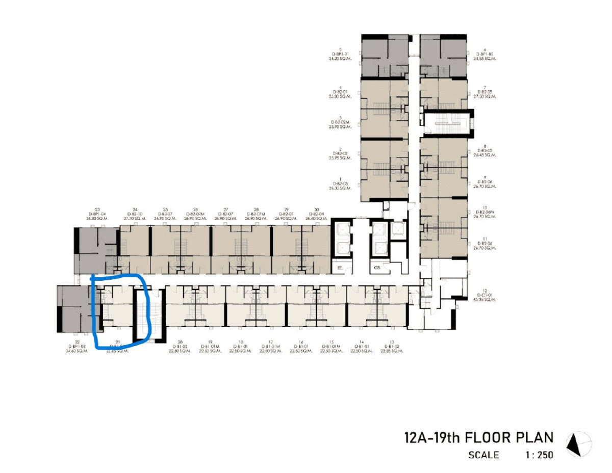 รูป ขายดาวน์ราคาทุน! ราคารอบแรกสุด (Presale) 1 Bed Duo Space ชั้น 17 วิวเมือง @Origin Place Chaengwattana - รูปที่ 1/1