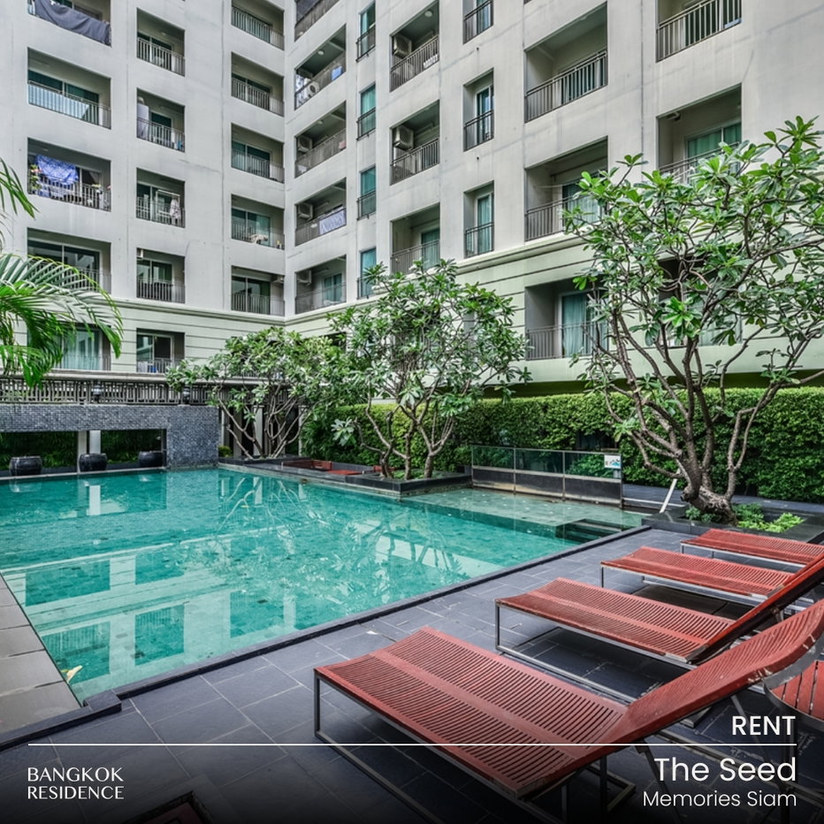 รูป เช่าคอนโด 🌃 The Seed Memories Siam 2นอน 63ตร.ม. 35k 🛋️ ห้องสวยเฟอร์&เครื่องใช้ไฟฟ้าครบ  ใกล้ BTS สนามกีฬาแห่งชาติ   - รูปที่ 1/5