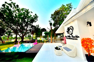Apartment building for sale Suphanburi : poolvilla thachin riverside suphanburi