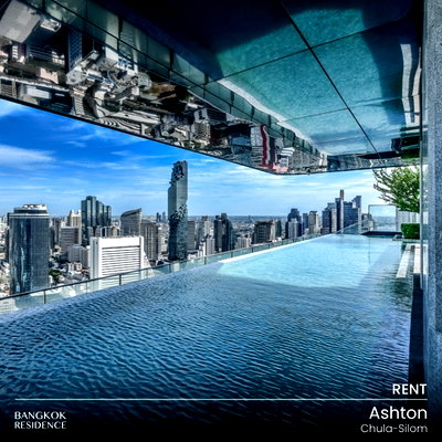 คอนโดให้เช่า : เช่าคอนโด⭐Ashton Chula-Silom 2นอน 57ตร.ม. 49k 🛋️ ยูนิตสวยเฟอร์ครบ ใกล้ MRT สามย่าน  