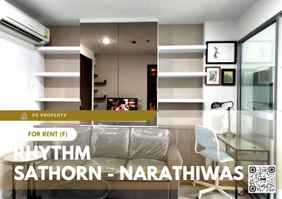 คอนโดให้เช่า : ให้เช่า ✨ Rhythm Sathorn - Narathiwas ✨เฟอร์นิเจอร์ และ เครื่องใช้ไฟฟ้าครบ ใกล้ BTS ช่องนนทรี