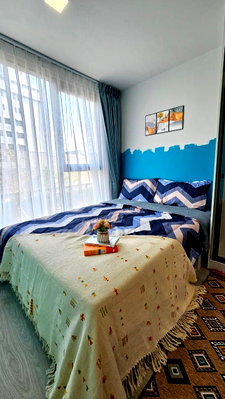 Condos for rent : For Rent: Modern 1-Bedroom Condo at Atmoz Oasis Onnut | 26 Sq.m. | Building D | Fully Furnished | THB 11,000/Month