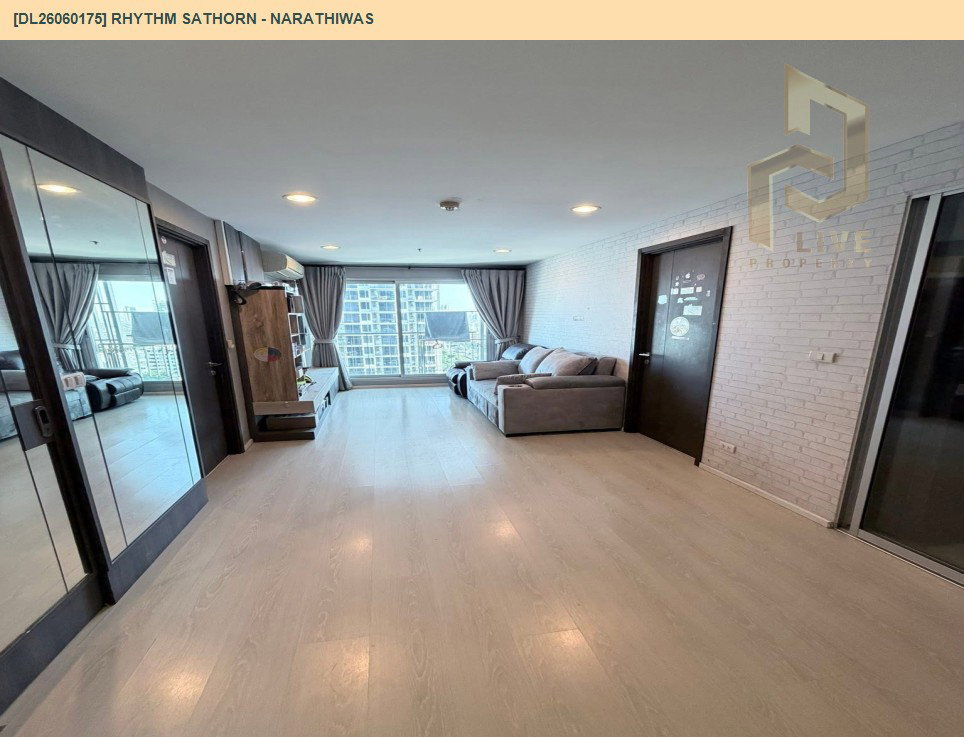 รูป DL26060175 ให้เช่าคอนโด ริธึ่ม สาทร - นราธิวาส (Rhythm Sathorn - Narathiwas) ใกล้ BTS ช่องนนทรี พร้อมเข้าอยู่ โทรด่วน 0653619502 LineID @952jdxxk - รูปที่ 2/6