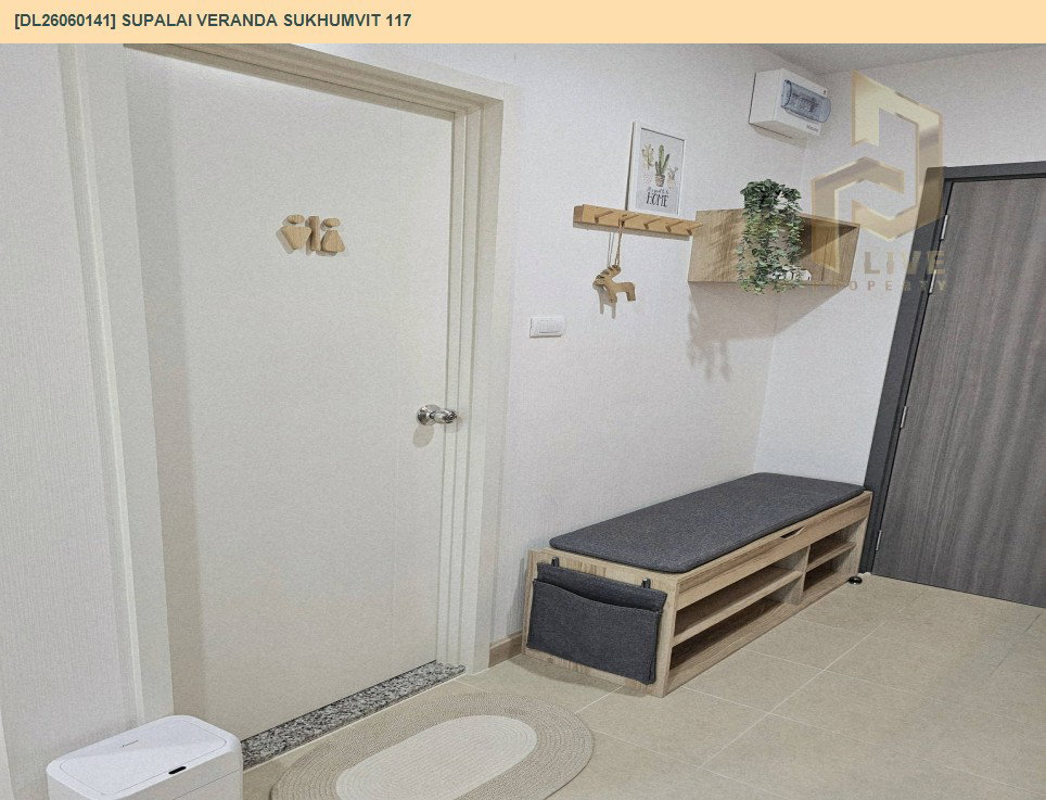 รูป DL26060141 ให้เช่าคอนโด ศุภาลัย เวอเรนด้า สุขุมวิท 117 (Supalai Veranda Sukhumvit 117) ใกล้ BTS ปู่เจ้า พร้อมเข้าอยู่ โทรด่วน 0638692663 LineID @952jdxxk - รูปที่ 9/21