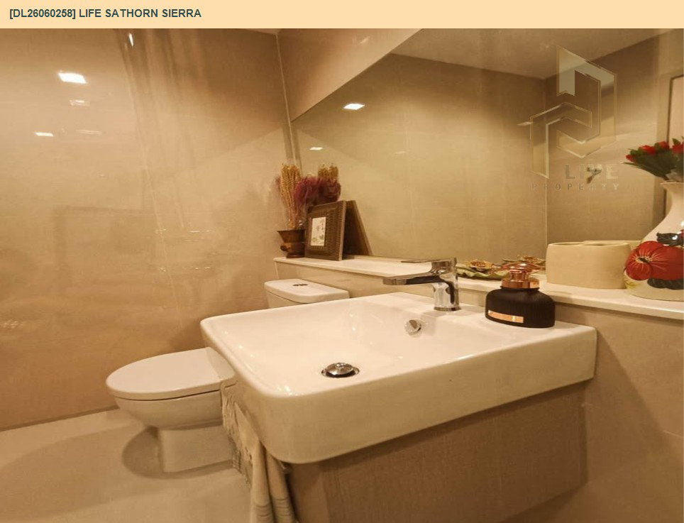 รูป DL26060258 ให้เช่าคอนโด ไลฟ์ สาทร เซียร์รา (Life Sathorn Sierra) ใกล้ BTS ตลาดพลู พร้อมเข้าอยู่ โทรด่วน 0653619502 LineID @952jdxxk - รูปที่ 8/13