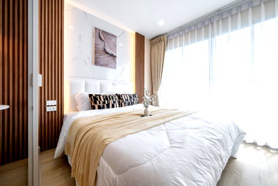 Condos for sale : R233 🏙 Urgent Sale! Lumpini Place Ramindra–Laksi, newly renovated condo, right next to the MRT Pink Line (0 meters), only 2.49 million baht.