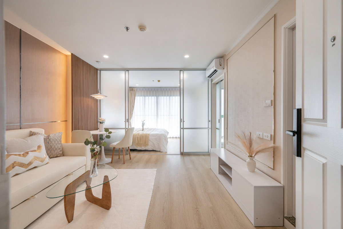 รูป R233 🏙 ขายด่วน  Lumpini Place Ramindra–Laksi คอนโดรีโนเวทใหม่ ติด MRT สีชมพู 0 เมตร เพียง 2.49 ล้านบาท - รูปที่ 7/24