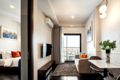 คอนโดให้เช่า : 💙 ให้เช่าระยะสั้น 🌿34.86 SQM. 📍 Park Origin Thonglor 