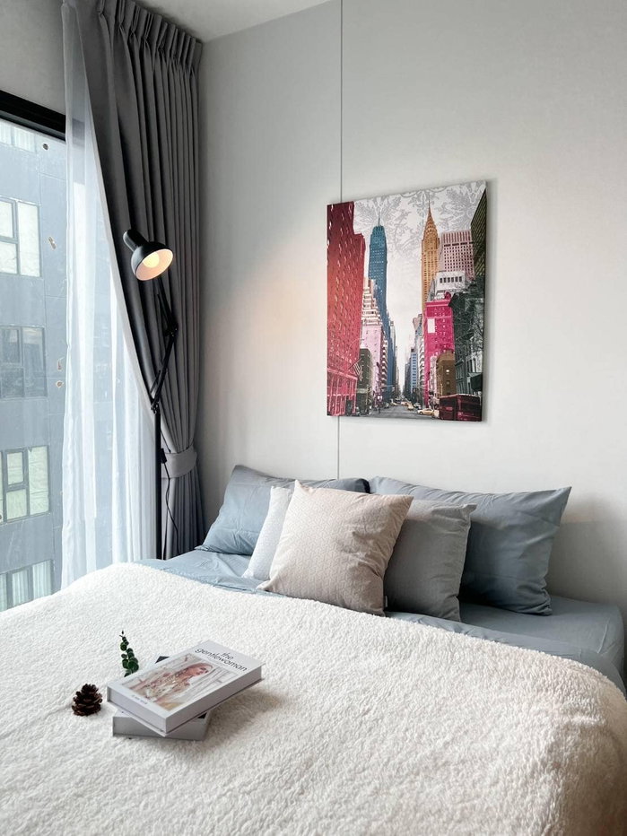 รูป Condo for RENT : Modiz Sukhumvit 50 28 sqm.  𝐓𝐲𝐩𝐞 : 1 Bed 1 Bath / Garden view  11th  Building : B  Fully furnished - รูปที่ 2/12
