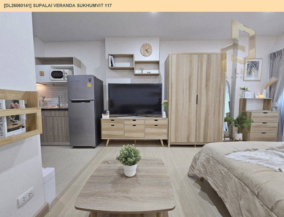 รูป DL26060141 ให้เช่าคอนโด ศุภาลัย เวอเรนด้า สุขุมวิท 117 (Supalai Veranda Sukhumvit 117) ใกล้ BTS ปู่เจ้า พร้อมเข้าอยู่ โทรด่วน 0638692663 LineID @952jdxxk - รูปที่ 15/21