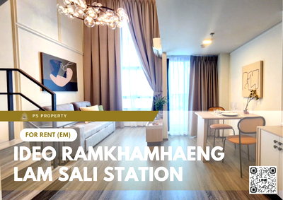 Condos for rent : For Rent ✨ Ideo Ramkhamhaeng - Lam Sali Station ✨ Fully furnished with appliances. Near MRT Lam Sali.