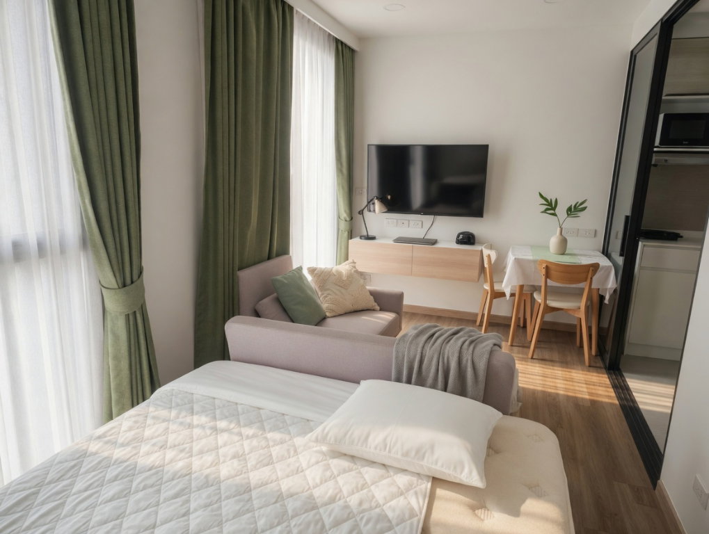 รูป 1 bed in Bangtao Skypark Laguna walks to the beach - รูปที่ 7/12